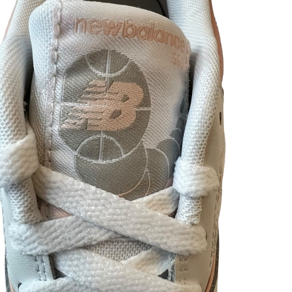 New Balance 550 Blush and White Sneakers - Picture 6 of 11